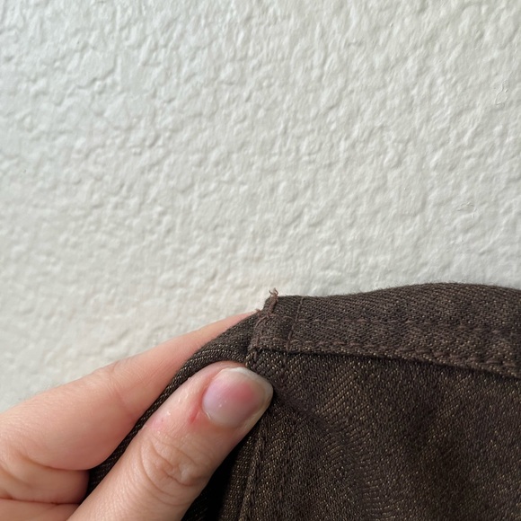 Lauren Ralph Jeans Co Brown Corduroy Collar Denim Jean Jacket Womens Size L - Picture 16 of 16